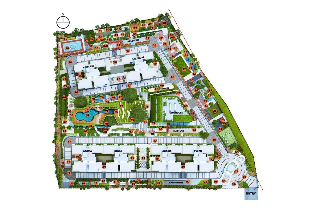 Mana Dale master plan — 6 towers across 6.97 acres